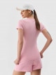 mini: Damski t-shirt basic 4F 4FWMM00TTSHF2255 - różowy (2)