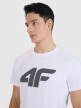 mini: Męski t-shirt z nadrukiem 4F 4FWMM00TTSHM2658 - biały (4)