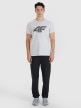 mini: Męski t-shirt z nadrukiem 4F 4FWMM00TTSHM2658 - szary (5)