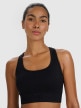 mini: Damski biustonosz treningowy 4F 4FWMM00USBAF214 - czarny (3)