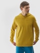  4F Męska bluza nierozpinana z kapturem 4F 4FWSS24TSWSM0948  żółta żółty