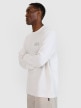 mini: Męski longsleeve oversize 4F 4FWSS25TLONM390 - biały (3)