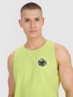mini: Męski top oversize 4F 4FWSS25TSLEM122 - zielony (4)