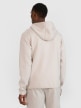 mini: Męska bluza dresowa rozpinana z kapturem 4F 4FWSS25TSWSM1548 - beżowa (4)