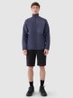 mini: Męska bluza ze stójką rozpinana bez kaptura 4F 4FWSS25TSWSM1751 - granatowa (7)