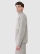 mini: Męska bluza ze stójką rozpinana bez kaptura 4F 4FWSS25TSWSM1751 - szara (3)