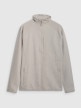 mini: Męska bluza ze stójką rozpinana bez kaptura 4F 4FWSS25TSWSM1751 - szara (8)