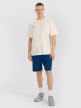 mini: Męski t-shirt oversize z nadrukiem 4F 4FWSS25TTSHM1985 - beżowy (3)