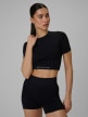 mini: Damski crop top treningowy 4F 4FWSS26TFTSF1813 - czarny (1)