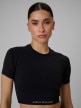mini: Damski crop top treningowy 4F 4FWSS26TFTSF1813 - czarny (4)
