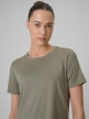mini: Damska koszulka treningowa 4F 4FWSS26TFTSF1847 - khaki (4)