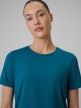 mini: Damska koszulka treningowa 4F 4FWSS26TFTSF1847 - turkusowa (4)