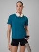 mini: Damska koszulka treningowa 4F 4FWSS26TFTSF1847 - turkusowa (1)