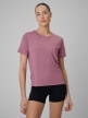  4F Damska koszulka treningowa 4F 4FWSS26TFTSF1847  różowa Różowy