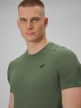 mini: Męska koszulka treningowa 4F 4FWSS26TFTSM1775 - khaki (4)