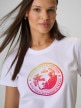 mini: Damski t-shirt z nadrukiem 4F 4FWSS26TTSHF2718 - biały (3)