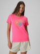 Obrazek dla: 4F Damski tshirt z nadrukiem 4F 4FWSS26TTSHF2718  różowy Różowy