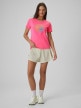 mini: Damski t-shirt z nadrukiem 4F 4FWSS26TTSHF2718 - różowy (2)