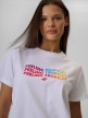 mini: Damski t-shirt z nadrukiem 4F 4FWSS26TTSHF2720 - biały (3)
