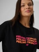 mini: Damski t-shirt z nadrukiem 4F 4FWSS26TTSHF2720 - czarny (3)