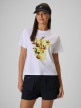 Obrazek dla: 4F Damski tshirt z nadrukiem 4F 4FWSS26TTSHF2721  biały Biały