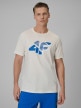 Obrazek dla: 4F Męski tshirt z nadrukiem 4F 4FWSS26TTSHM2667  beżowy Beżowy