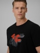 mini: Męski t-shirt z nadrukiem 4F 4FWSS26TTSHM2667 - czarny (3)