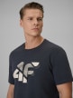 mini: Męski t-shirt z nadrukiem 4F 4FWSS26TTSHM2667 - szary (3)