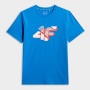 mini: Męski t-shirt z nadrukiem 4F 4FWSS26TTSHM2667 - niebieski (5)