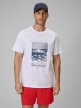 mini: Męski t-shirt z nadrukiem 4F 4FWSS26TTSHM2783 - biały (1)