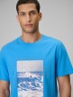 mini: Męski t-shirt z nadrukiem 4F 4FWSS26TTSHM2783 - niebieski (3)