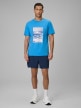 mini: Męski t-shirt z nadrukiem 4F 4FWSS26TTSHM2783 - niebieski (2)