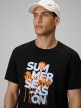 mini: Męski t-shirt z nadrukiem 4F 4FWSS26TTSHM2784 - czarny (3)