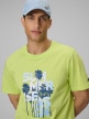 mini: Męski t-shirt z nadrukiem 4F 4FWSS26TTSHM2784 - zielony (3)