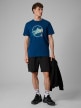 mini: Męski t-shirt z nadrukiem 4F 4FWSS26TTSHM2822 - granatowy (2)