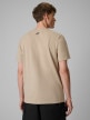 mini: Męski t-shirt z nadrukiem 4F 4FWSS26TTSHM3321 - beżowy (4)