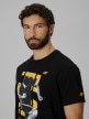 mini: Męski t-shirt z nadrukiem 4F 4FWSS26TTSHM3330 - czarny (3)
