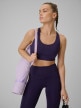  4F Damski biustonosz treningowy 4F 4FWSS26USBAF222  fioletowy Fioletowy