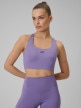 mini: Damski biustonosz treningowy 4F 4FWSS26USBAF222 - fioletowy (1)