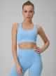  4F Damski biustonosz treningowy 4F 4FWSS26USBAF242  niebieski Niebieski