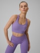  4F Damski biustonosz treningowy 4F 4FWSS26USBAF242  fioletowy Fioletowy