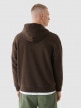 mini: Męska bluza dresowa nierozpinana z kapturem 4F 4FWAW24TSWSM1310 - brązowa (4)
