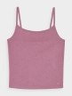 mini: Damski crop-top 4F 4FWAW24TSLEF107 - różowy (6)