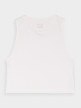 mini: Damski crop top 4F 4FRAW24TSLEF183 - biały (6)