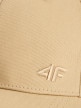 mini: Czapka z daszkiem uniseks 4F 4FRSS26ACABU588 - beżowa (3)