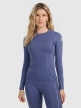  4F Damska bielizna termoaktywna (góra) 4F 4FWAW25USEAF203  granatowa Granatowy