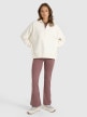 mini: Damska bluza dresowa bez kaptura 4F 4FRAW25TSWSF2358 - biała (2)