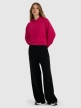 mini: Damska bluza dresowa nierozpinana z kapturem 4F 4FWAW25TSWSF1834 - różowa (2)