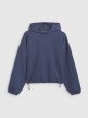 mini: Damska bluza dresowa nierozpinana z kapturem 4F 4FWAW25TSWSF1847 - granatowa (9)