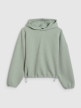 mini: Damska bluza dresowa nierozpinana z kapturem 4F 4FWAW25TSWSF1847 - zielona (8)
